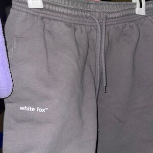 White Fox Boutique Gray Track Pants